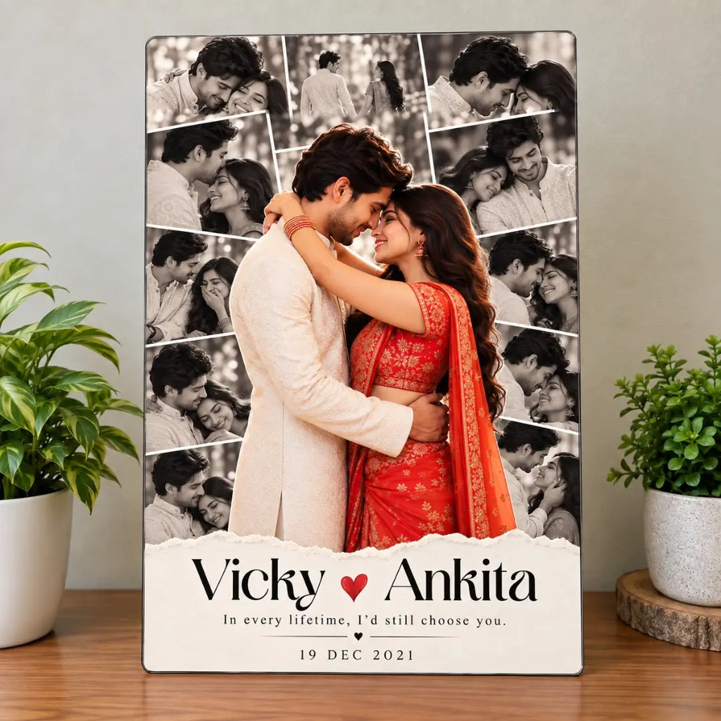 Forever Us- Personalized Couple Acrylic Photo Frame