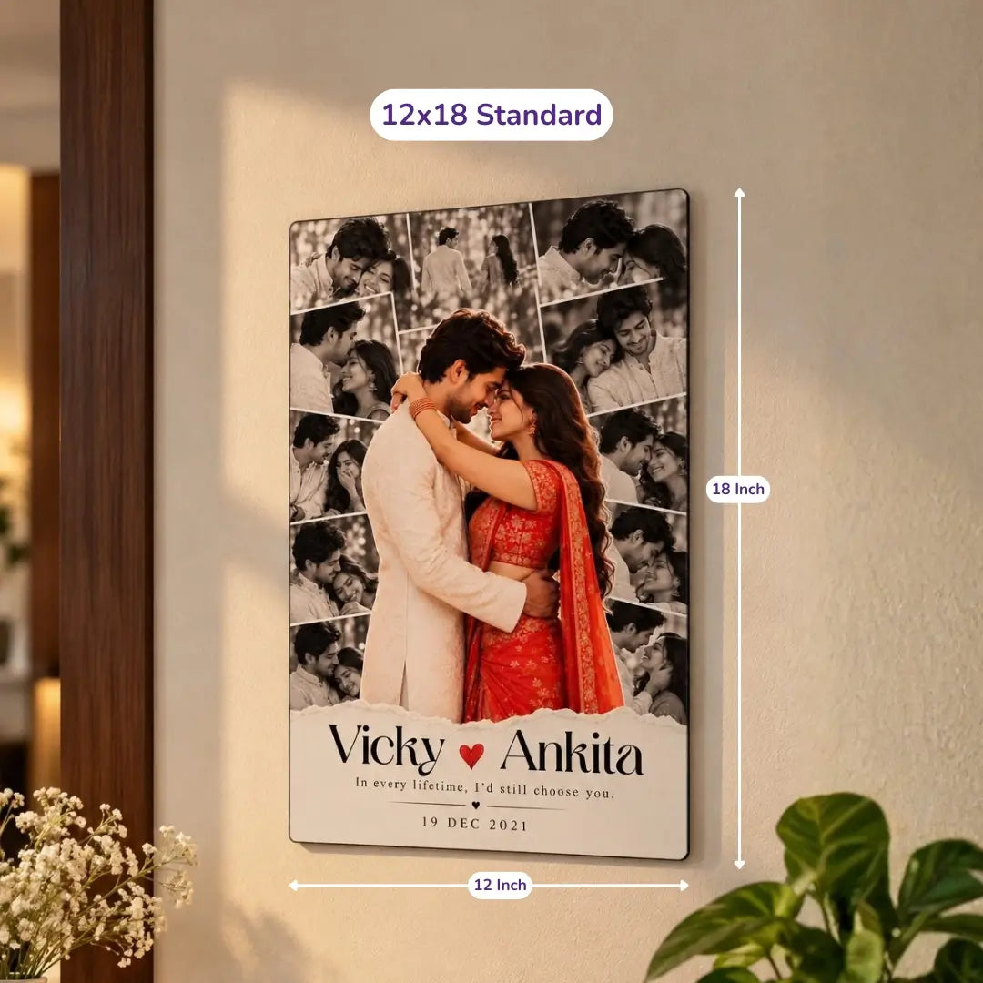 Forever Us- Personalized Couple Acrylic Photo Frame