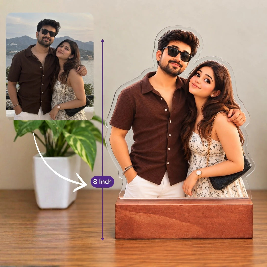 Personalised 3D Caricature Standee | Custom Photo Desk Standee