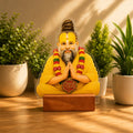 Premanand Maharaj 3D Caricature Acrylic Desk Standee | Wooden Base
