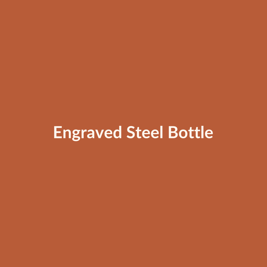 Engraved Steel Bottle - Hydrate and Cherish