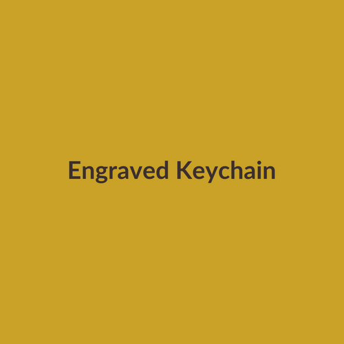 Engraved Wooden Keychain