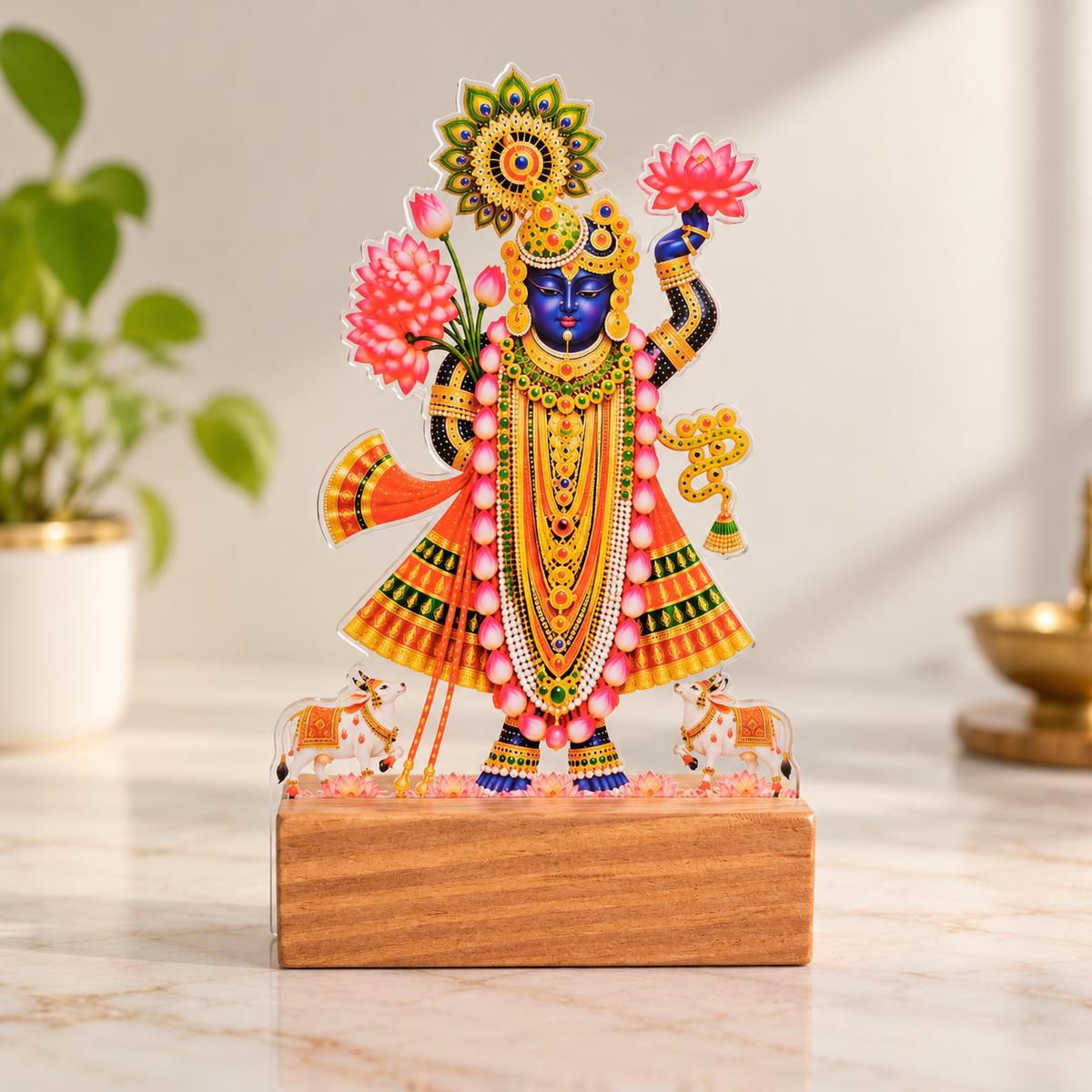 Shrinathji Acrylic Desk Standee