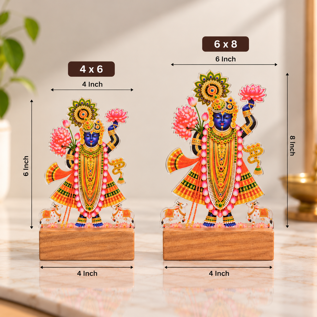 Shrinathji Acrylic Desk Standee